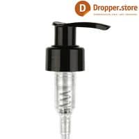 Black Lotion Pump 24-410 Cream Pump PP24 Smooth Closure