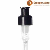 Black Lotion Pump 24-410 Cream Pump PP24 Smooth Closure