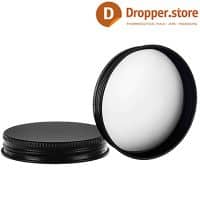 Amber Glass Jar 500ml with Black Aluminum Cap for Candles - Candle Jar 500ml