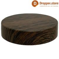 Amber Glass Jar 50ml with Wood Effect Cap - Pharmaceutical Vials - Amber Jar for Cream 50ml - Cosmetic Jar 50ml - Medical treatments - www.dropper.store - info@dropper.store 2